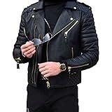 Men's Hot Police Uniform Shirt Real Black Lambskin Leather BLUF Cuir Gay Schwarz (XS) : Amazon ...