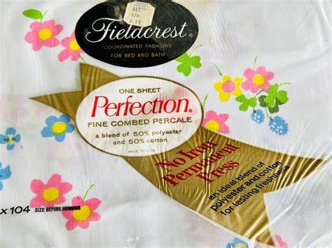 Vintage Fieldcrest Full Flat Sheet Unused in Original Package - Etsy