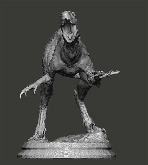 Hybrid Jurassic world Scorpius rex statue 3D model | CGTrader