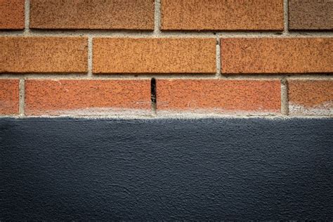 Brick and Concrete Wall Background Stock Image - Image of orange, brick: 215332553