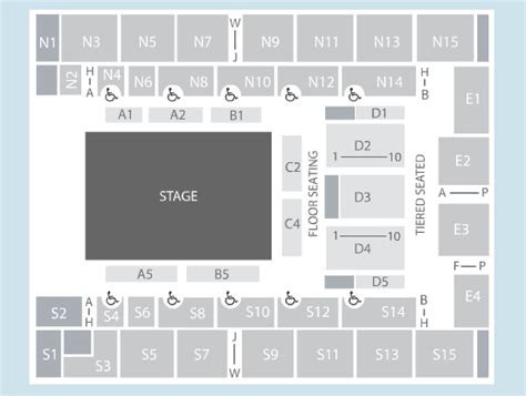 Ice Seating Plan - OVO Arena Wembley