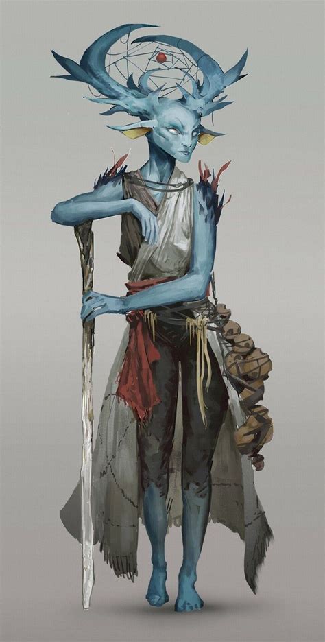 Fey druid by me - ReasonableFantasy | Creature concept art, Fantasy ...