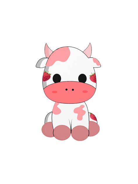 Strawberry cow🥺🍓🐮 🌈 | Cute cartoon wallpapers, Iphone wallpaper preppy, Cute tumblr wallpaper