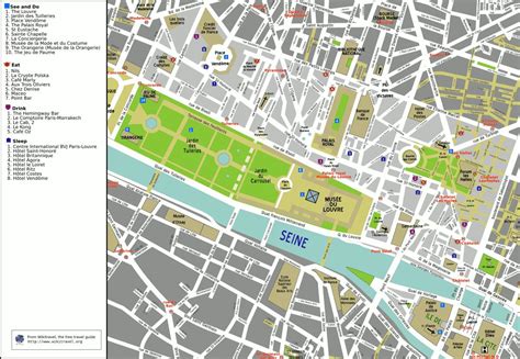 1st arrondissement of Paris map - Map of 1st arrondissement of Paris (France)