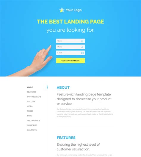 30 of the Best Landing Page Templates for 2016 – eWebDesign