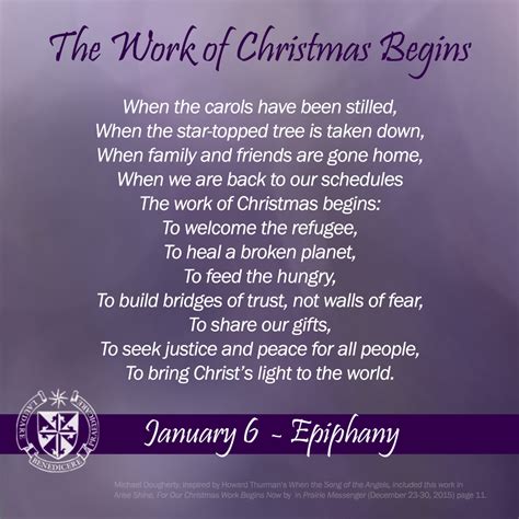 Epiphany: The Work of Christmas Begins - Dominican Sisters