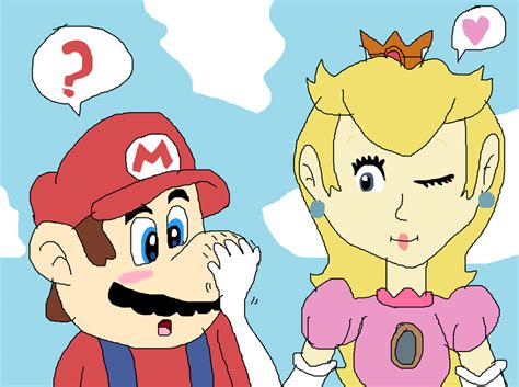 Touching Mario's Nose by sergi1995 on DeviantArt