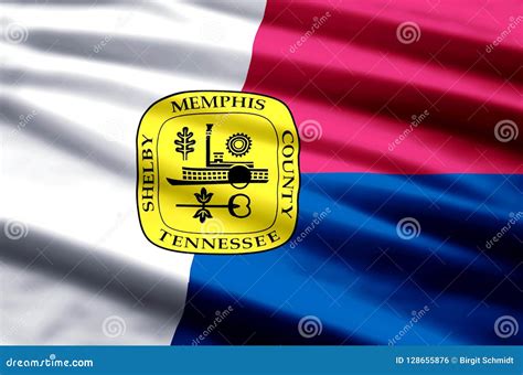 Memphis Tennessee Flag Illustration Stock Illustration - Illustration of patriotic, travel ...