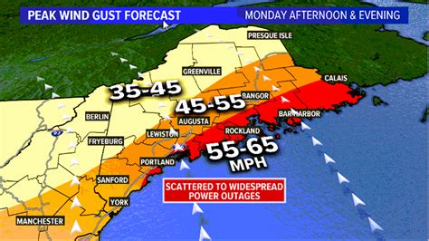 Maine Power outages expected Monday with strong wind gusts | newscentermaine.com