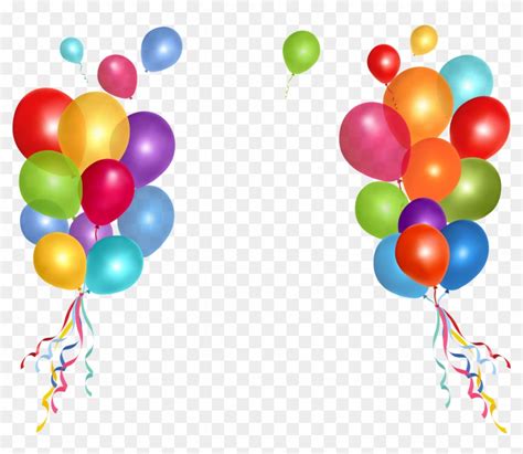 Clip Art Balloons Banner Free - Gambar Balon Ulang Tahun Png, Transparent Png - 3913x3139 ...