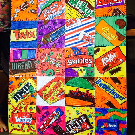 Pop art candy paintings – Artofit