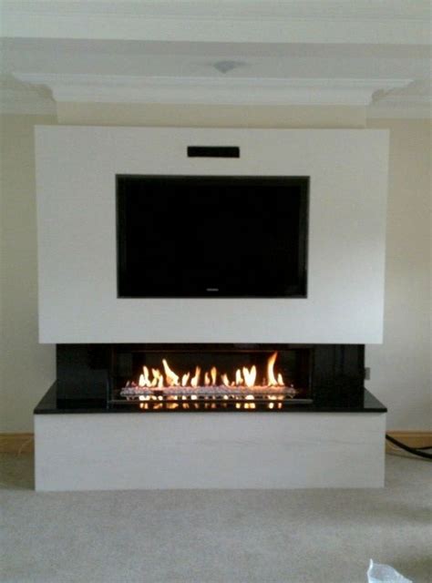 False Fireplace With Tv