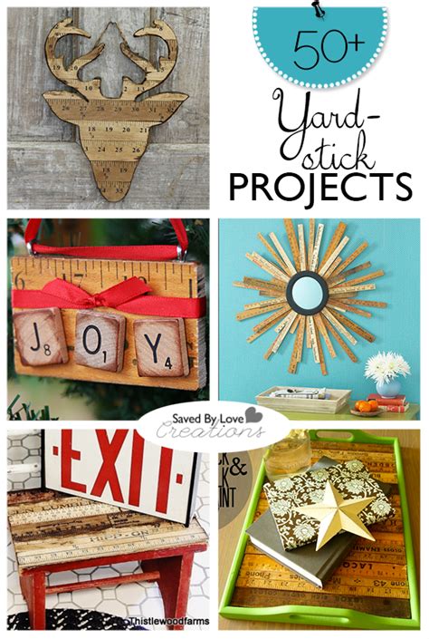 50+ Repurposed Yardstick Crafts and Projects