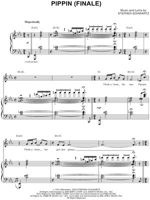 "Pippin (Finale)" from 'Pippin' Sheet Music in Eb Major (transposable ...