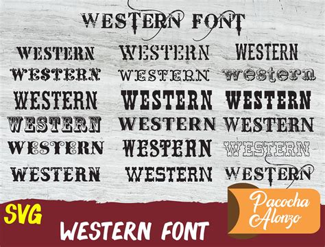 Bundle Western Font Svg Western Fonts Collection Bundle Font - Etsy