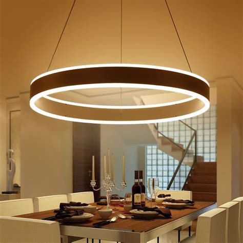 Modern Led Ring Pendant Lights For Dinning Room Living Room Restaurant ...