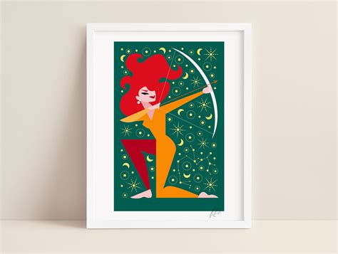 SAGITTARIUS Zodiac Art Print - Etsy