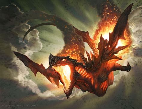 Hellkite Igniter by JasonChanArt | Fantasy dragon, Mtg art