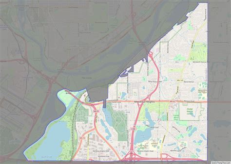 Map of Mendota Heights city