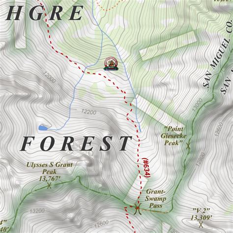 Ophir, Colorado 7.5 Minute Topographic Map map by Apogee Mapping, Inc ...