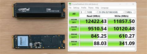 SSD Crucial T700 revela 12.4 GB/s de velocidade de leitura e 11.9 GB/s de escrita