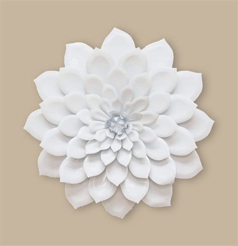 White Metal Flower Wall Art Metal Floral Wall Decor Ideas For Modern Home | Interior Design Ideas