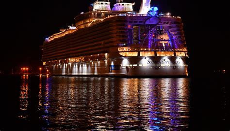 World's largest cruise ship, Symphony of the Seas, at Port Canaveral