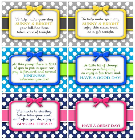 Random Acts Of Kindness Cards | Kindness Notes, Gifts, Cards pertaining to Random Acts Of ...