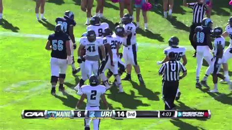 Highlights from Maine Football's 20-14 Victory at Rhode Island - YouTube