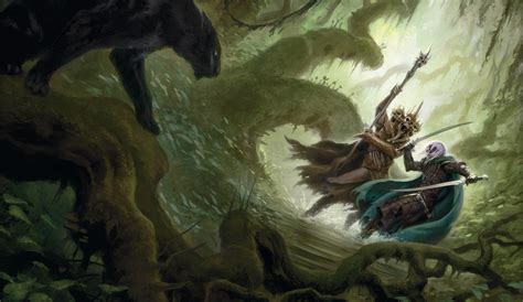 RPG game cover, fantasy art, Drizzt Do'Urden, Dungeons & Dragons, Guenhwywar HD wallpaper ...