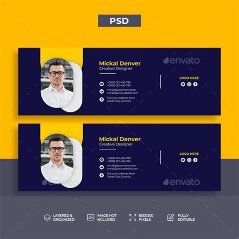 Creative email signature Template