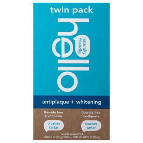 Hello® Antiplaque Whitening Toothpaste, 2 pk / 4.7 oz - Kroger