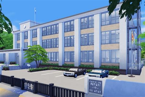 Sims 4 High School Build CC