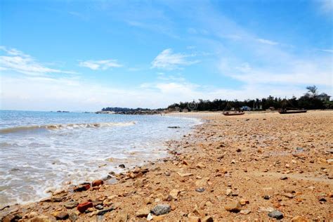 The Beauty Scenery of Rocky Shore and Mountains on Meizhou Island Stock Photo - Image of beauty ...