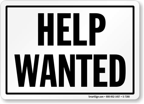 Help Wanted Printable Sign