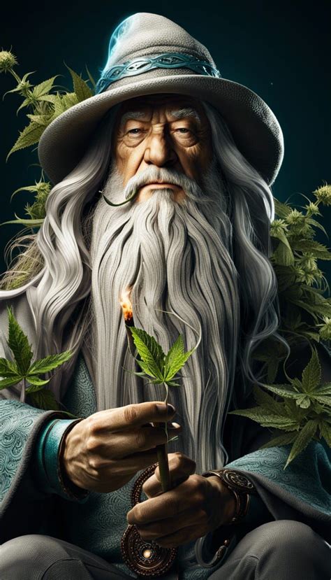 Gandalf smoking weed - AI Generated Artwork - NightCafe Creator