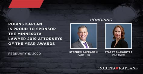 Minnesota Lawyer 2019 Attorneys of the Year Awards | Robins Kaplan LLP Law Firm