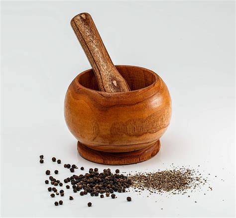 pepper and mortar, Pepper, mortar, ingredient, ingredients, spice, wood, mortar and Pestle, food ...