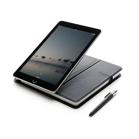 Premium AI Image | Isolated of a Sleek Tablet Stylus Pen and a Notebook ...