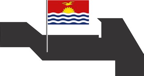 Kiribati flag pin map location 23427126 PNG