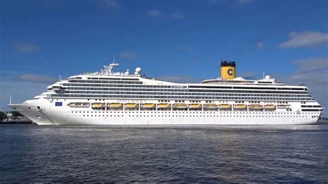 Costa Magica Cruise Ship Departing Amsterdam Cruise Terminal Holland - YouTube