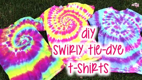 DIY Swirly Tie-Dye T-Shirts | How To | Tutorial - YouTube