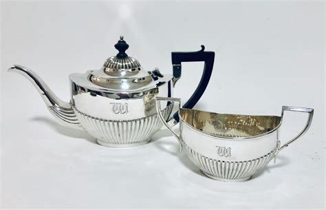 Antique Solid Sterling Silver Tea Set