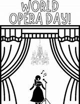 World Opera Day  October 25th Printable Coloring Pages By HenRyCreated sketch template