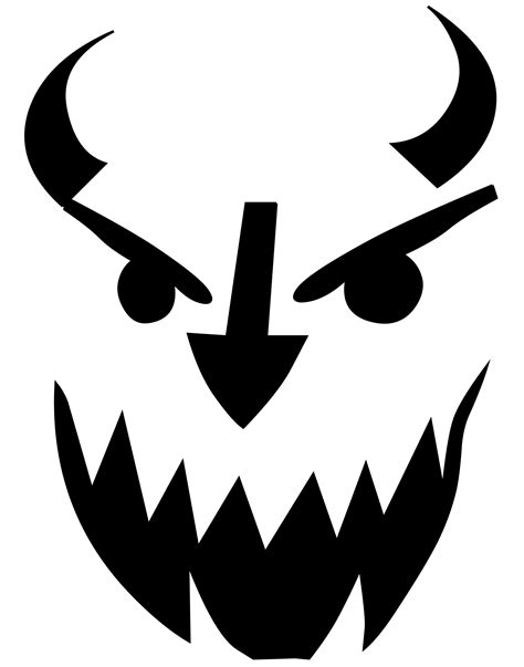 Devil (Pumpkin Stencil - Pumpkin Pattern - Pumpkin Template - Jack-o-lantern) : r/PumpkinStencils