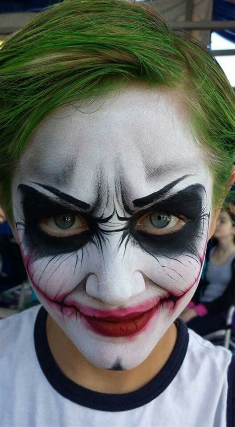 Mark Reid joker Face Painting Design | Face painting halloween kids, Face painting halloween ...