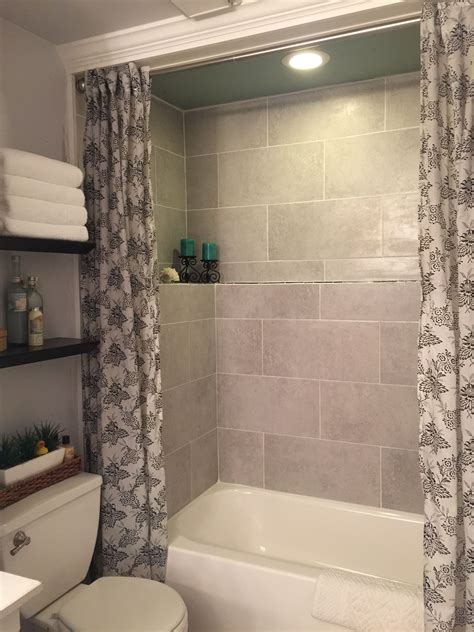 Large tile tub surround | Bathtub remodel, Tile tub surround, Bathtub ...