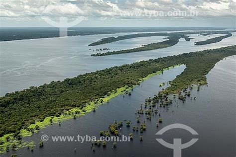 TYBA ONLINE :: Subject: Aerial photo of Anavilhanas National Park / Place: Manaus city ...