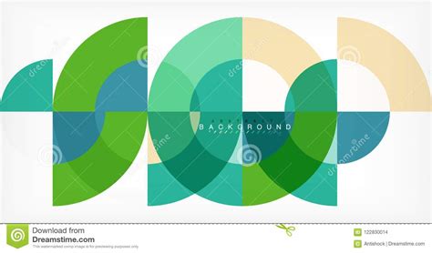Modern Circle Abstract Background Stock Vector - Illustration of banner ...