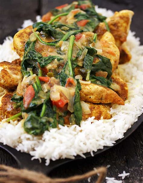 Brazilian Chicken Curry with Spinach - Seasons and Suppers